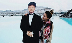 再和爸爸旅行一次！韓女攜亡父立牌遊歐洲攝影集 Jinna Yang、羅浮宮、巴黎鐵塔、比薩斜塔、立牌、韓國