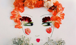 妳的笑靨是朵花！花草系藝術家巧手拼貼少女 Justina Blakeney、花、草、Instagram、美國