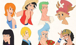 可以去應徵迪士尼動畫師了！月光仙子、魯夫變成迪士尼公主王子 deviantart、scaragh、迪士尼、海賊王、美少女戰士