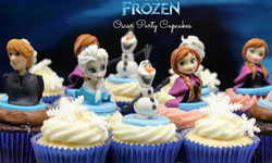 7歲生日有艾莎女王陪！動畫師做的冰雪奇緣杯子蛋糕 Fernanda Abarca Cakes、艾莎、女王、動畫師、冰雪奇緣