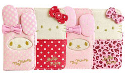 可愛魅力無法擋！Hello Kitty與Melody帆布手機殼 Hello Kitty、美樂蒂、三麗鷗、手機殼、iPhone5、Melody