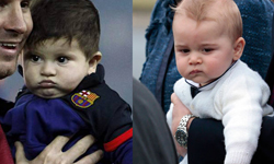 嘴邊肉大PK！小喬治vs.梅西兒子萌度大比拚 Thiago Messi、梅西、小喬治、喬治、喬治王子