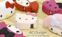 粉紅魅力給你滿滿電力 Hello Kitty與Melody大頭造型充電器 Hello Kitty、Melody、大頭充電器、AC充電器