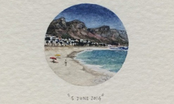 給螞蟻的明信片？奈米插畫神乎其技       Lorraine Lotts、插畫、螞蟻、明信片、藝術