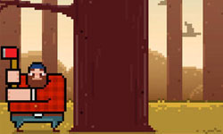 考驗手眼協調與EQ！虐心的像素大鬍子砍樹遊戲《Timberman》 反應力、砍樹、遊戲、 Timberman、虐心