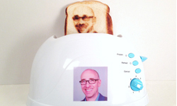 記憶吐司已經落伍了？烤個自拍照吐司給別人吃才酷 吐司、自拍、肖像、Burnt Impressions、美國