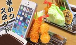 來人啊給我啤酒！讓人口水直流的炸物手機架 手機、手機週邊、可愛、炸物、手機架