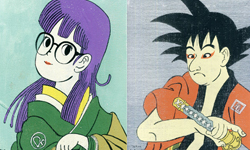 丁小雨、孫悟空回到17世紀？卡通結合武士風的趣味浮世繪 Takao Nakagawa、日本、浮世繪、七龍珠、魯邦三世