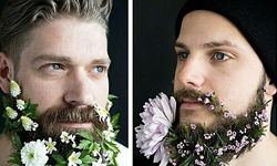 跟得上花草系男子的流行嗎？鬍子開花的花美男駕到 flowerbeards、花美男、花、鬍子、男生