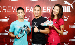 [新聞稿] PUMA玩很大！  首度挑戰全台巨型懸吊塗鴉  12層樓高空締造傳奇無極限！ PUMA、品牌、Forever Faster、宣言、林可彤