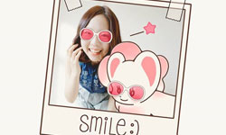 和好姊妹一起戴頂動物帽！充滿粉橘泡泡的相片貼紙App《JooJee & Friends Camera》 插畫、貼紙、可愛、動物、PhotoUp