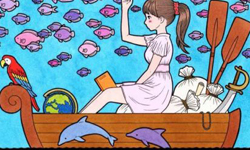 男孩畫筆下的女孩有多美好？插畫家德田有希讓你宛如在夢境中旅行的漫畫創作 德田有希、可愛、夢幻、少女、清新、日本、插畫、漫畫、藝術