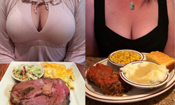 好東西就要跟全世界分享？美網友分享美食照必附贈老婆的乳溝 乳溝、Yelp、美食、食記、性感