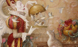 專屬於愛麗絲的魔幻冒險！Daniel Merriam插畫讓你回到巴洛克時期 Daniel Merriam、超現實、魔幻、馬戲團、童話、插畫、夢幻、美麗、巴洛克、藝術