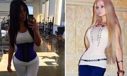 妞快報：豐臀不夠，還要水蛇腰來湊！金卡達夏邁向真人芭比之路？ 妞快報、金卡達夏、Kim Kardashian、