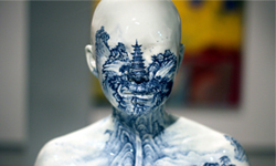 猜猜這是人體彩繪還是青花瓷？中國藝術家巧手打造… 騙眼睛、藝術、人體彩繪、人體、彩繪