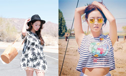 今夏鎖定「極短&極寬」就對了！潮女最愛款短版上衣 beauty321、露腰、Oversize、透視、運動風、印花、條紋、中長裙