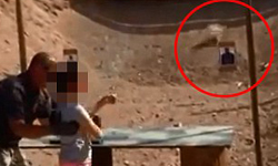 纖弱雙臂hold不住槍火　9歲女誤將教練爆頭 烏茲衝鋒槍、實彈射擊、女孩、意外、擊斃、退役、陸軍、死亡