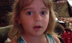 偷吃要記得擦嘴巴！女孩否認偷吃甜甜圈證據留嘴上    小孩、兒童、偷吃、證據、甜甜圈、賣萌、說謊