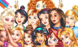 你最想和哪位公主合照？12張照片證明迪士尼公主是自拍高手 白雪公主、樂佩、仙杜瑞拉、艾莎、安娜、自拍、手機、迪士尼公主、黑魔女、壞皇后、睡美人、愛麗兒、梅莉達