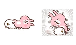 誰說我們不是一家親？雙重療癒的小雞與兔子LINE貼圖 カナヘイ、小雞、兔子、LINE、貼圖