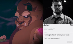 迪士尼王子穿越時空真人化！個個中二到公主們也受不了…… 迪士尼、公主、王子、交友軟體、中二