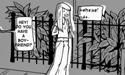 有沒有男朋友很重要嗎？4張圖畫出女性承受的外界眼光 女性、cat call、搭訕、壓力、外界、男朋友、插畫、Ursa Eyer、美國