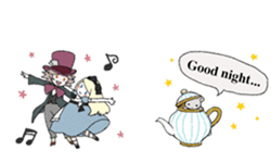 不小心誤闖了誰的夢境？可愛又浪漫的《愛麗絲夢遊仙境》LINE貼圖 夢幻、愛麗絲夢遊仙境、不思議、夢想、奇想、浪漫、世界、可愛、萌、LINE、貼圖