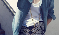 換季就靠它！12個牛仔襯衫穿搭Tips 牛仔襯衫、穿搭、創意、時尚、撇步