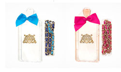 透明瓶身彷彿傳來淡淡香氣 緞帶香水造型手機殼 香水、手機殼、周邊、韓國