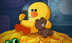 熊大莎莉陪你玩一把！LINE推幣遊戲《LINE DOZER》 推幣、LINE、遊戲