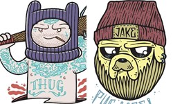 當罪犯猴賽雷？探險活寶全員崩壞插畫 探險活寶、插畫、SH illustration、Stuart Harmer、老皮