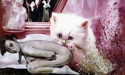 色情與可愛就在一線之間！當裸女和貓共處一室... Martin Eder、油畫、藝術、裸女、貓、色情、可愛、低俗、藝術