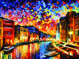 以刀作畫！Leonid Afremov歐洲城市風景刀畫 繪畫、藝術、Leonid Afremov、藝術