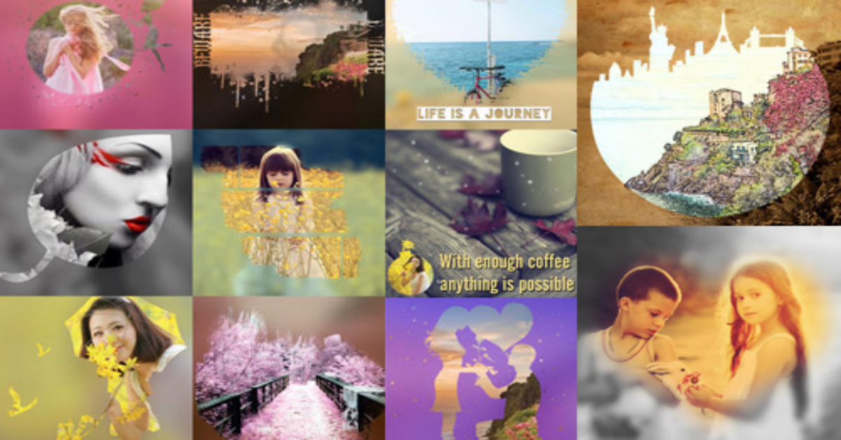 不用再羨慕別人的美照！特殊圖框App《Pix Shape Pro》給你攝影新花樣 手機、App、攝影、修圖、濾鏡、圖案、圖框