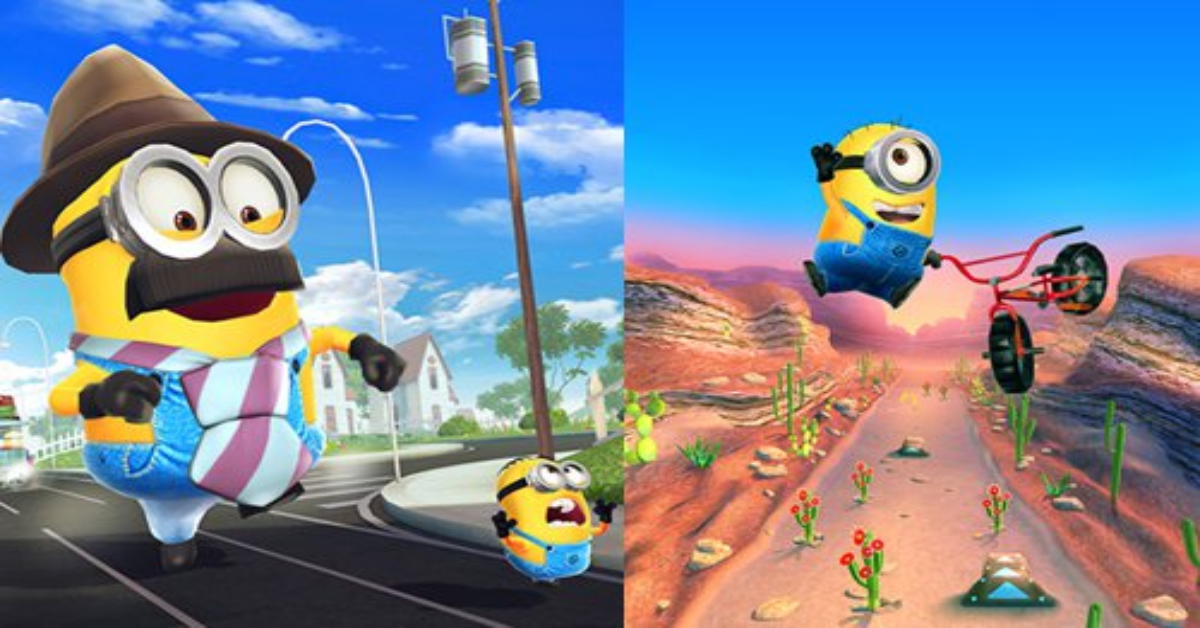 邊吃BANANA邊搗亂！手機App讓你化身小小兵盡情奔跑‏ app、遊戲、小小兵、比賽、手機