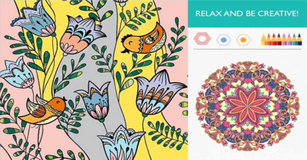 畫著畫著心也被填滿了！超舒壓的著色畫App《Colorfy》你玩了沒？ 手機、App、著色、塗色、曼陀羅