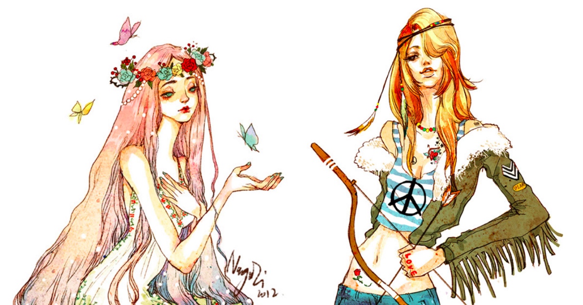 南瓜子的十二星座時尚女孩插畫 插畫、南瓜子、蘇楠、星座、十二星座時尚女孩插畫