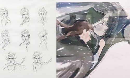 艾莎的表情是這樣畫出來的！《冰雪奇緣 冰紛特展》珍貴手稿曝光 艾莎、冰雪奇緣、冰雪奇緣 冰紛特展、手稿、frozen