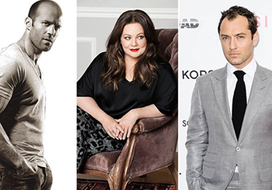 上輩子燒了什麼好香？搞笑女星拍電影吃遍男神等級帥男星 梅莉莎麥卡錫、布萊德庫柏、裘德洛、傑森史塔森、克里斯漢斯沃