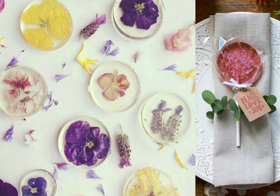 就用這朵花擄獲女孩們的芳心吧！手工押花棒棒糖讓人少女心也跟著盛放 英國、棒棒糖、花朵、押花、星星