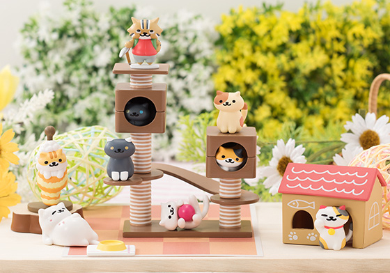 迷你貓跳台現身辦公桌！萌力十足《收集貓咪》公仔第2彈 ねこあつめ、收集貓咪、公仔、玩具、日本、辦公小物、貓咪