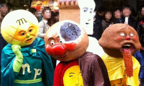 大阪日本橋街道祭COSPLAY大集合！真人版麵包超人、瘦身版皮卡丘，還有喵喵扮的無臉男！ 日本、大阪、日本橋、街道祭、COSPLAY