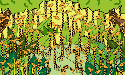 長頸鹿跟蛇是要怎麼分啦！尋找威利小動物版讓你越玩越上癮 Hidden Doodz、眼力、尋找、尋找威利、Dudolf