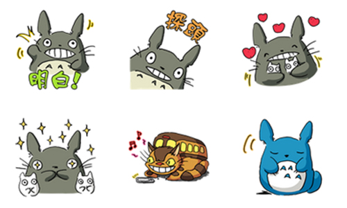 吉卜力工作室終於也出LINE貼圖啦！讓龍貓來當你的發言人 吉卜力、龍貓、LINE、吉卜力的動畫世界、貼圖