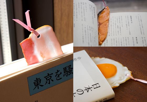 打開書本發現鮮美的鮭魚塊？！視覺詐欺超擬真食物書籤 東京キッチュ、TokyoKitsch、食物書籤、擬真書籤、日本