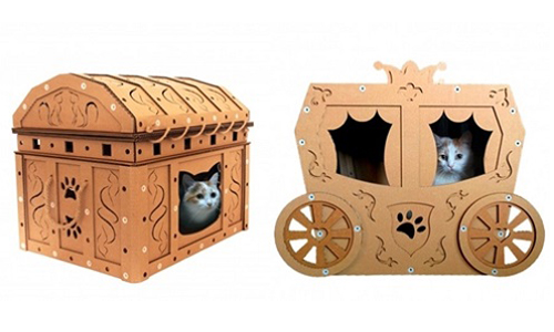 喵星人也可以住在南瓜馬車裡？精緻又實用的貓咪紙箱特輯 喵星人、貓咪、紙箱、南瓜馬車、鯊魚