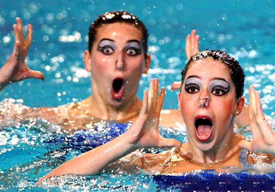 這些舞者才是真正的表情帝！爆笑水上芭蕾面部失控全都錄 水上芭蕾、芭蕾、舞者、芭蕾舞者、爆笑