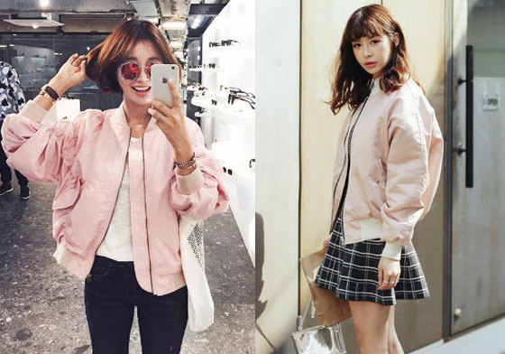 帥氣又甜美令人無法招架！粉色系的MA-1讓潮人們都瘋狂啦！ MA-1、粉色、粉嫩色、粉色系、粉紅色