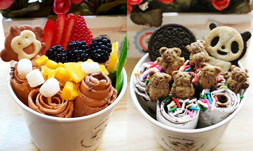 冰淇淋居然可以煎成捲餅？讓人心花朵朵開的人氣泰式甜點 冰淇淋、捲餅、紐約、泰式、Frozen sweet